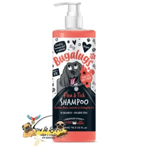 Bugalugs שמפו לכלבים המסייע בהרחקת פרעושים וקרציות 500ml