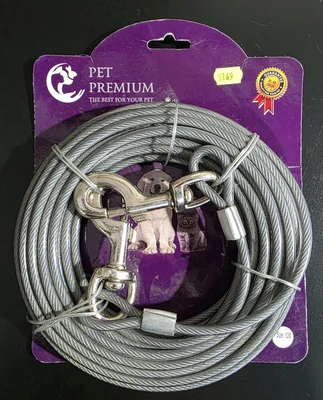 PET-PREMIUM כבל פלדה עבה לחצר 12 מ''