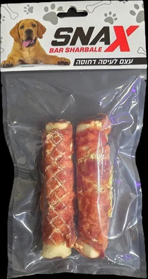 גליל עור לכלב תפוח וברווז עם כבד 14 ס"מ