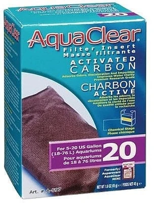 AquaClear-ActivatedCarbon פחם פעיל 20 45g
