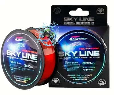 cinnetic - sky line red infernd 300m (Fluorocarbon) 0.30MM