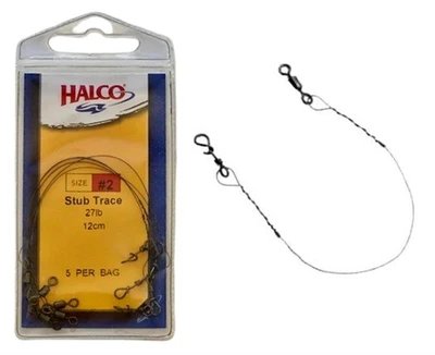 HALCO STUB TRACE 44LB 12CM 5 PCS נרוסטה