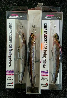 cinnetic - deep tracker 105 trolling minnow/17g MAX DIP 5 M