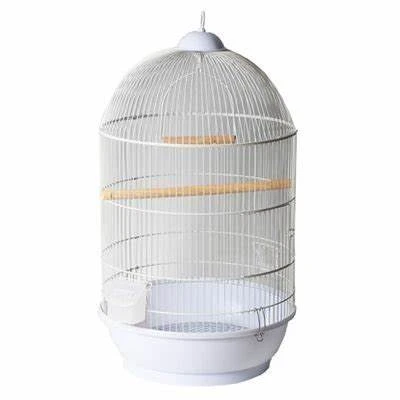 כלוב ציפורים עגול גדול לבן 330