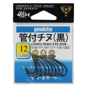 gamakatsu - 66810 chinu ring eye nsb SIZE 12 5 pcs