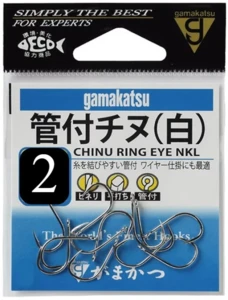 gamakatsu - 66822 chinu ring eye nkl size 2 12 pcs
