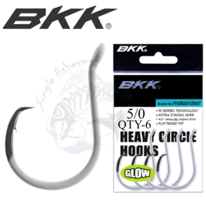 Bkk - Heavy Circle Hook Glow - SIZE 5/0
