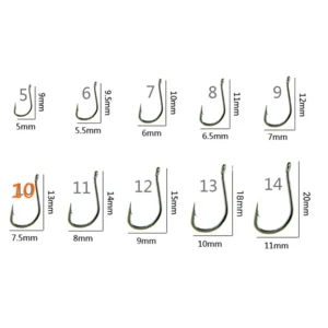 חבילת 100 קרסים מחוזקות מידה 10