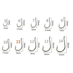 חבילת 100 קרסים מחוזקות מידה 11