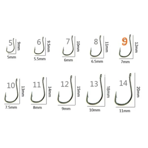חבילת 100 קרסים מחוזקות מידה 9