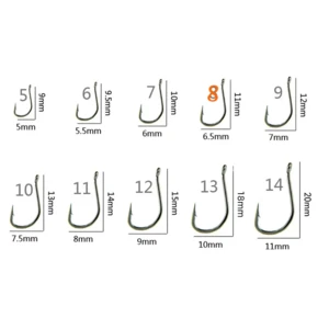 חבילת 100 קרסים מחוזקות מידה 8