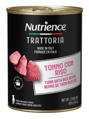 Nutrience-נוטריאנס פטה טונה ואורז לכלב 400g