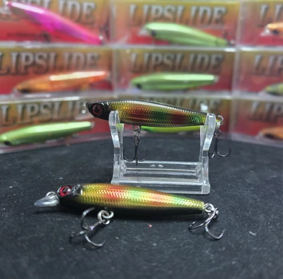 skagit designs - lipslide 60mm/13g - black rainbow plating