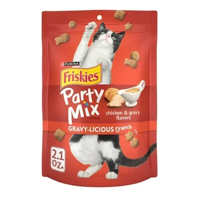 פריסקיז PARTY MIX חטיף לחתול פארטי מיקס עוף 60 גרם