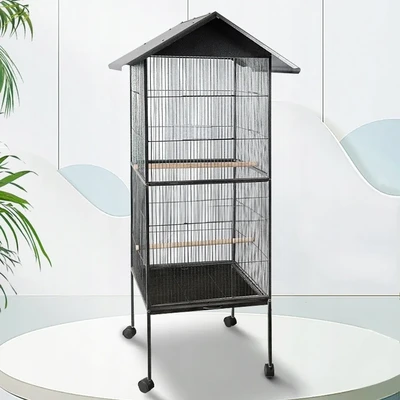 כלוב מתכת גדול לציפורים 52*52*160