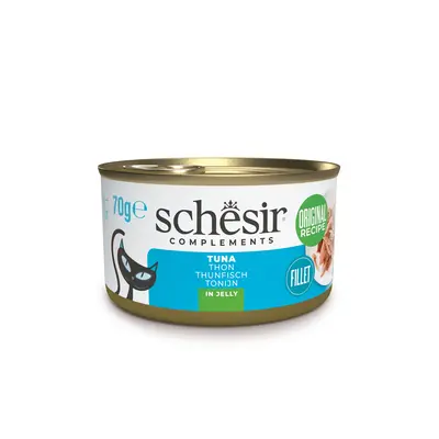 Schesir שזיר מעדן משלים לחתולים טונה בגלי 70 גרם