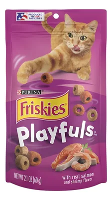 פריסקיז PlayFuls חטיף לחתול סלמון ושרימפס 60 גרם