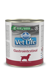 Vet Life Gasrtointestinal - וט לייף גסטרואינטסטינל שימור מזון רפואי לכלב 300 גרם