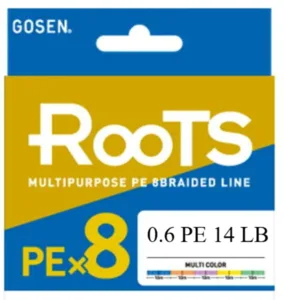 GOSEN Roots PE×8 300m Multi Color 0.6PE 14LB