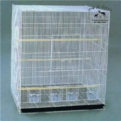 כלוב תעופה גדול לבן D611