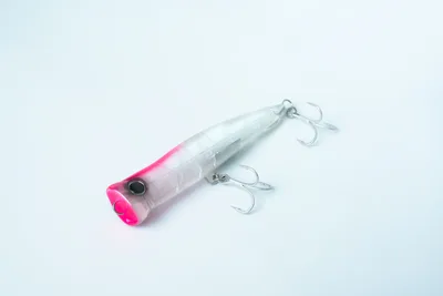 ZEAKE SS Popper 160 Clear UVPink Head 64G