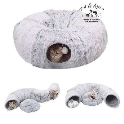 מיטה מנהרה לחתול