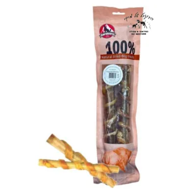 CARNIVORE קרניבור לחי דחוסה וגיד 25 ס"מ 100% טבעי 2 יח