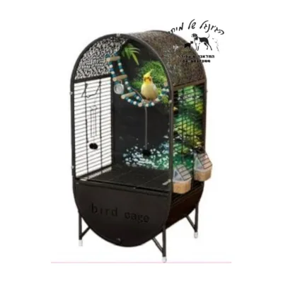 כלוב ציפורים שחור 72*28*37.5