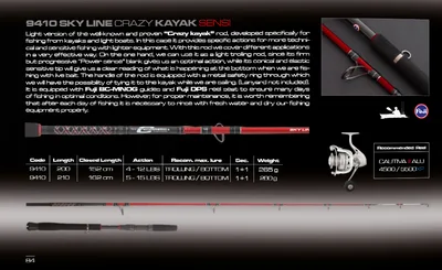 CINNETIC SKY LINE CRAZY KAYK SENSI 210 5-15 LB 9410