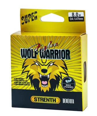 חוט ניילון WOLF 0.40mm 32lb 100M