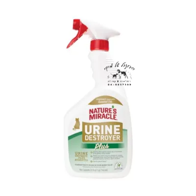 Nature's Miracle פורמולה אנזימטית לניטרול ריחות שתן וכתמים לחתול 946 מ"ל