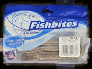 Fishbites® Longer Lasting E-Z Crab chartreuse 1/2"*12"-2ct סרטנים