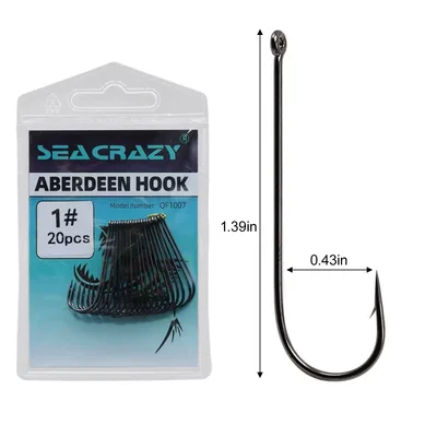 SEA CRAZY ABERDEEN HOOK #1 20PCS