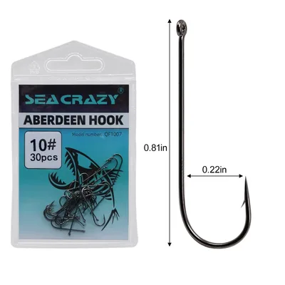 SEA CRAZY ABERDEEN HOOK #10 24PCS