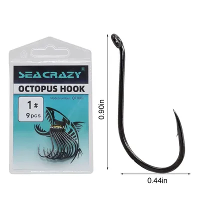 SEA CRAZY OCTOPUS HOOK #1 10PCS
