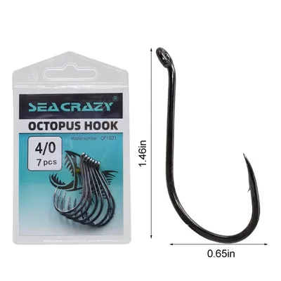 SEA CRAZY OCTOPUS HOOK #4/0 7PCS