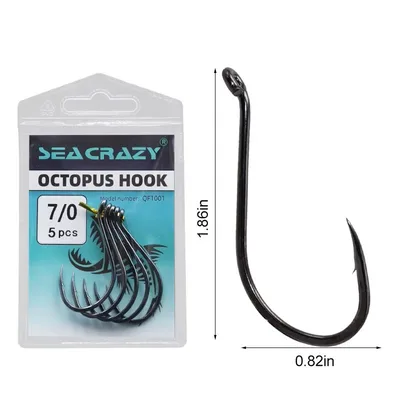 SEA CRAZY OCTOPUS HOOK #7/0 5PCS