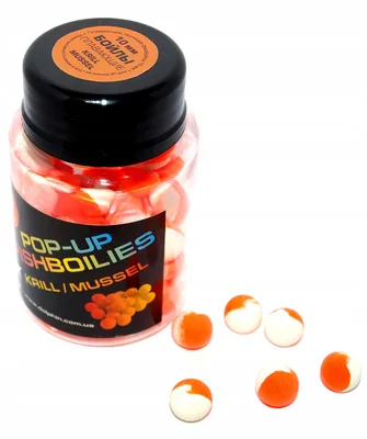 POP-UPS FISHBOILIES KRILL/MUSSEL 10MM