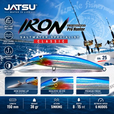 JATSUI IRON 38Gr 15Cm COL- 25