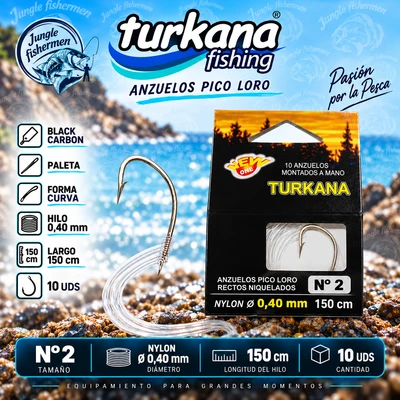 TURKANA Cartera Anzuelo Recto Niquelado 2 4815030